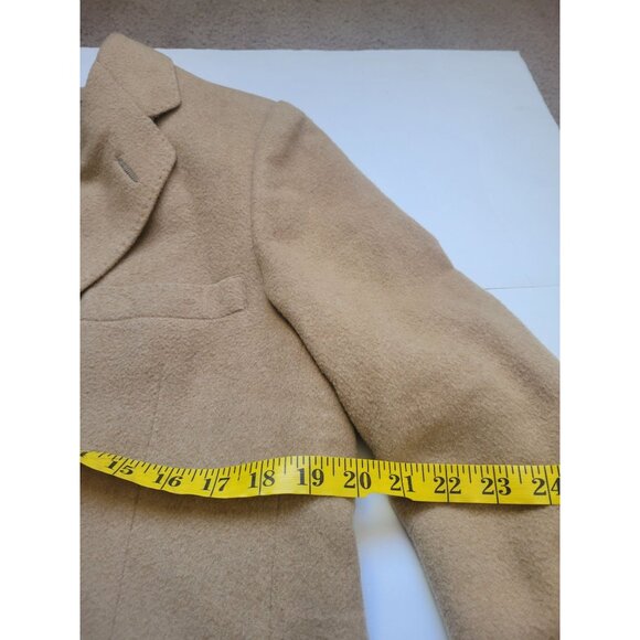 Vintage Christian Dior by Hart Schaffner & Marx 100% Cashmere Blazer Beige 42L - Picture 12 of 13
